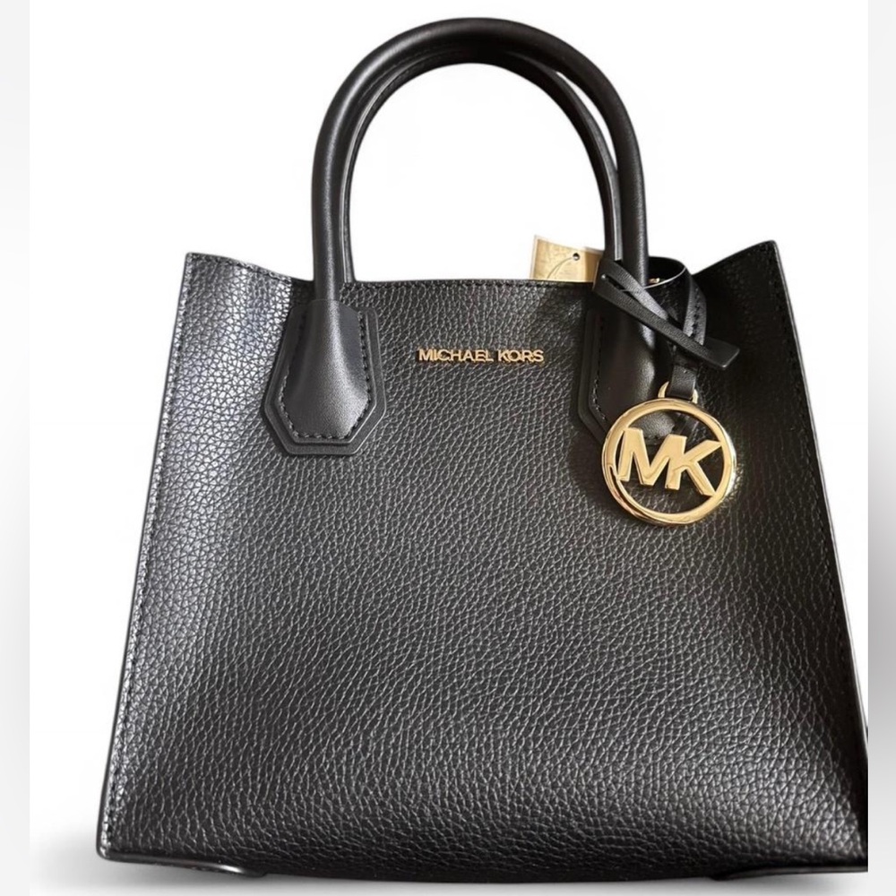 Michael Kors Mercer Black Leather Tote Bag BNWT